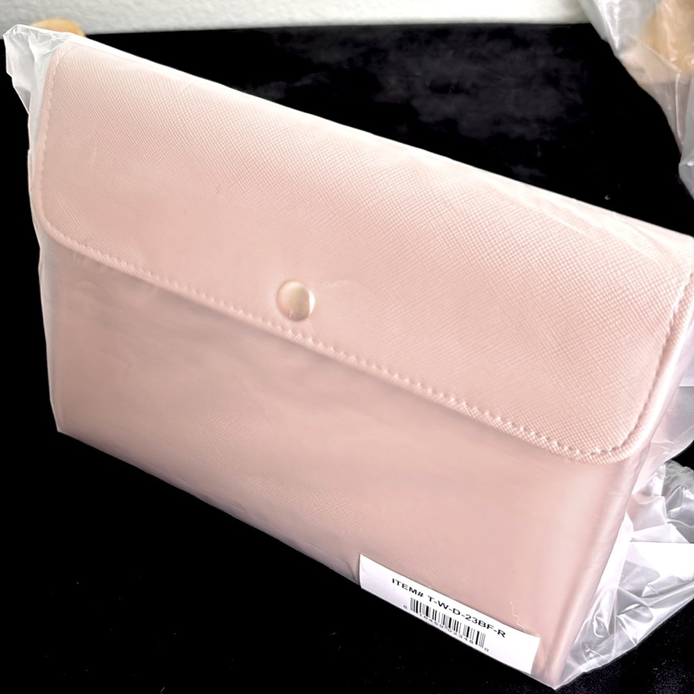 True Botanical Tan Cosmetics Bag Vegan Leather